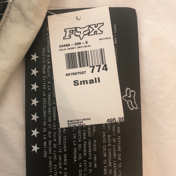 FOX Racing Moto Leather Jacket - NEVER worn/w Tags - Picture 2 of 8